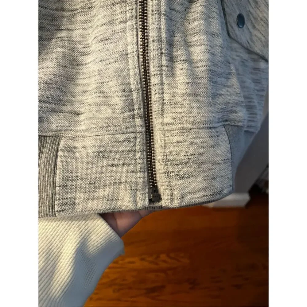 Duluth Gray Space Dye Light Wright Zip Up Sweat Jacket sz XXL NWOT